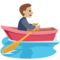 Person Rowing Boat - Medium Light emoji on Facebook